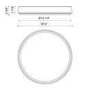 Alora - FM503715BN-5CCT - LED Flush Mount - Laval - Brushed Nickel