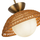 Alora - PD490114BGOP - One Light Pendant - Perth - Brushed Gold/Opal Glass