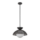 One Light Pendant<br /><span style="color:#4AB0CE;">Entrega: 4-10 dias en USA</span><br /><span style="color:#4AB0CE;font-size:60%;">PREGUNTE POR ENTREGA EN PANAMA</span><br />Collection: Perth<br />Finish: Matte Black/Opal Glass