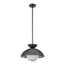 One Light Pendant<br /><span style="color:#4AB0CE;">Entrega: 4-10 dias en USA</span><br /><span style="color:#4AB0CE;font-size:60%;">PREGUNTE POR ENTREGA EN PANAMA</span><br />Collection: Perth<br />Finish: Matte Black/Opal Glass