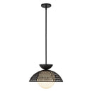 One Light Pendant<br /><span style="color:#4AB0CE;">Entrega: 4-10 dias en USA</span><br /><span style="color:#4AB0CE;font-size:60%;">PREGUNTE POR ENTREGA EN PANAMA</span><br />Collection: Perth<br />Finish: Matte Black/Opal Glass