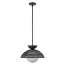 One Light Pendant<br /><span style="color:#4AB0CE;">Entrega: 4-10 dias en USA</span><br /><span style="color:#4AB0CE;font-size:60%;">PREGUNTE POR ENTREGA EN PANAMA</span><br />Collection: Perth<br />Finish: Matte Black/Opal Glass