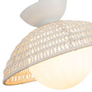 One Light Pendant<br /><span style="color:#4AB0CE;">Entrega: 4-10 dias en USA</span><br /><span style="color:#4AB0CE;font-size:60%;">PREGUNTE POR ENTREGA EN PANAMA</span><br />Collection: Perth<br />Finish: White/Opal Glass