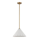 One Light Pendant<br /><span style="color:#4AB0CE;">Entrega: 5-6 semanas en USA</span><br /><span style="color:#4AB0CE;font-size:60%;">PREGUNTE POR ENTREGA EN PANAMA</span><br />Collection: Serena<br />Finish: Aged Gold/Opal Glass