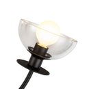 Four Light Chandelier<br /><span style="color:#4AB0CE;">Entrega: 4-10 dias en USA</span><br /><span style="color:#4AB0CE;font-size:60%;">PREGUNTE POR ENTREGA EN PANAMA</span><br />Collection: Sylvia<br />Finish: Matte Black/Clear Glass