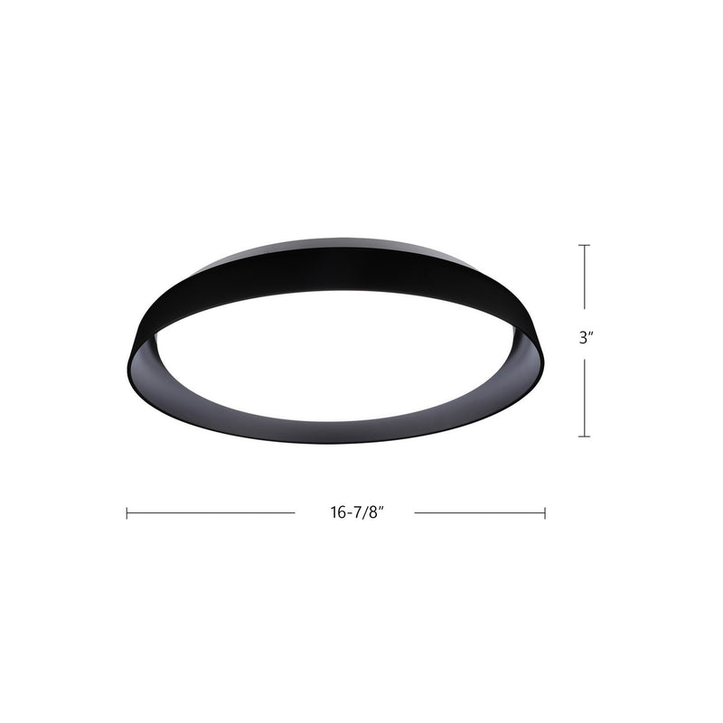 LED Flush Mount<br /><span style="color:#4AB0CE;">Entrega: 4-10 dias en USA</span><br /><span style="color:#4AB0CE;font-size:60%;">PREGUNTE POR ENTREGA EN PANAMA</span><br />Collection: Hampton<br />Finish: Black