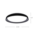 Kuzco Lighting - FM43121-BK-5CCT - LED Flush Mount - Hampton - Black