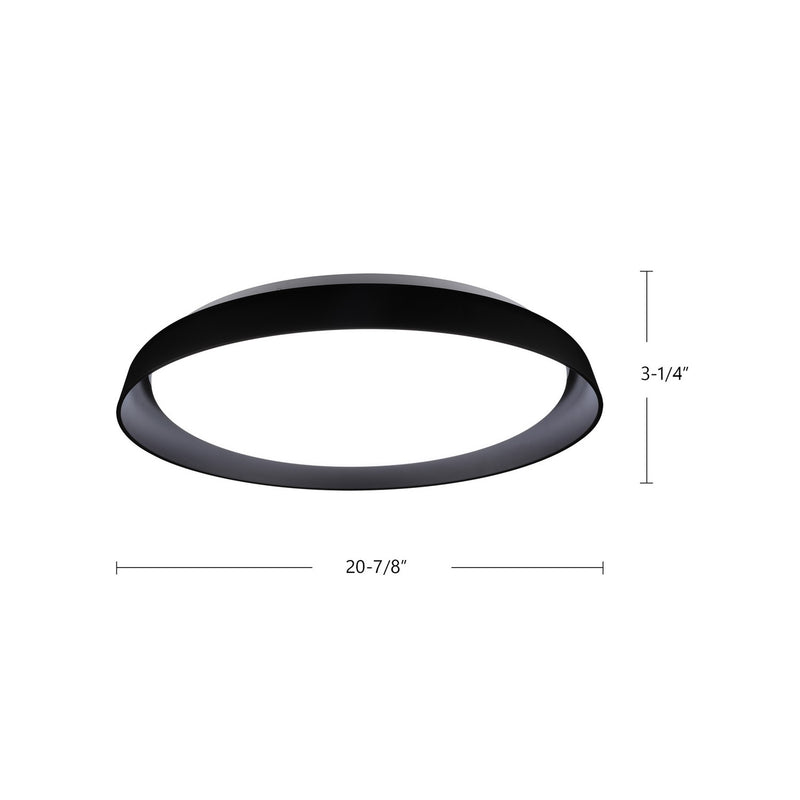 Kuzco Lighting - FM43121-BK-5CCT - LED Flush Mount - Hampton - Black