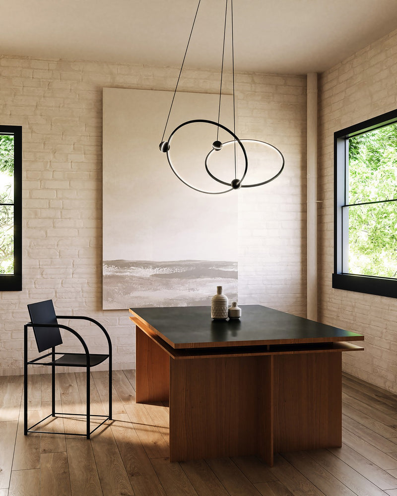 LED Chandelier<br /><span style="color:#4AB0CE;">Entrega: 4-10 dias en USA</span><br /><span style="color:#4AB0CE;font-size:60%;">PREGUNTE POR ENTREGA EN PANAMA</span><br />Collection: Isho<br />Finish: Black