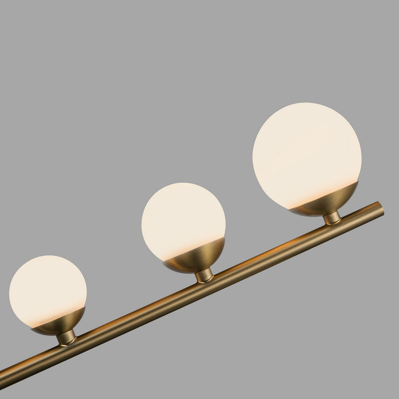 Kuzco Lighting - CH55524-BG/OP - LED Chandelier - Cypress - Brushed Gold/Opal Glass