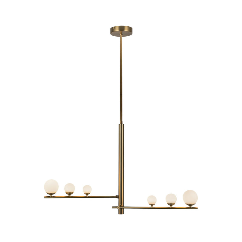 LED Pendant<br /><span style="color:#4AB0CE;">Entrega: 4-10 dias en USA</span><br /><span style="color:#4AB0CE;font-size:60%;">PREGUNTE POR ENTREGA EN PANAMA</span><br />Collection: Cypress<br />Finish: Brushed Gold/Opal Glass