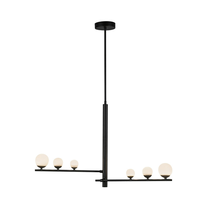 LED Pendant<br /><span style="color:#4AB0CE;">Entrega: 4-10 dias en USA</span><br /><span style="color:#4AB0CE;font-size:60%;">PREGUNTE POR ENTREGA EN PANAMA</span><br />Collection: Cypress<br />Finish: Black/Opal Glass