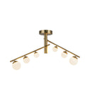 LED Semi-Flush Mount<br /><span style="color:#4AB0CE;">Entrega: 4-10 dias en USA</span><br /><span style="color:#4AB0CE;font-size:60%;">PREGUNTE POR ENTREGA EN PANAMA</span><br />Collection: Cypress<br />Finish: Brushed Gold/Opal Glass