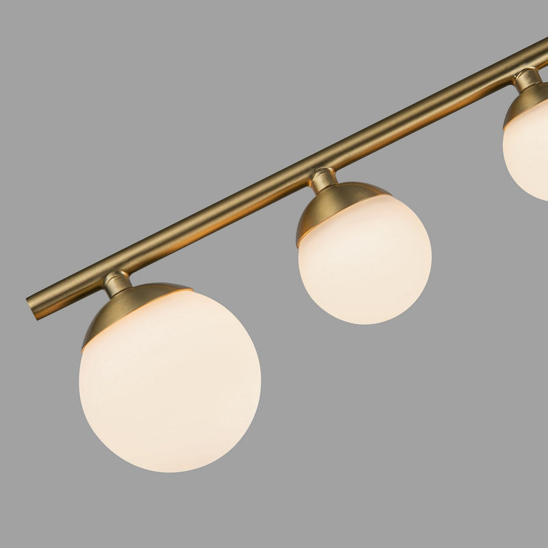 Kuzco Lighting - SF55525-BG/OP - LED Semi-Flush Mount - Juniper - Brushed Gold/Opal Glass