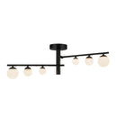 LED Semi-Flush Mount<br /><span style="color:#4AB0CE;">Entrega: 4-10 dias en USA</span><br /><span style="color:#4AB0CE;font-size:60%;">PREGUNTE POR ENTREGA EN PANAMA</span><br />Collection: Cypress<br />Finish: Black/Opal Glass