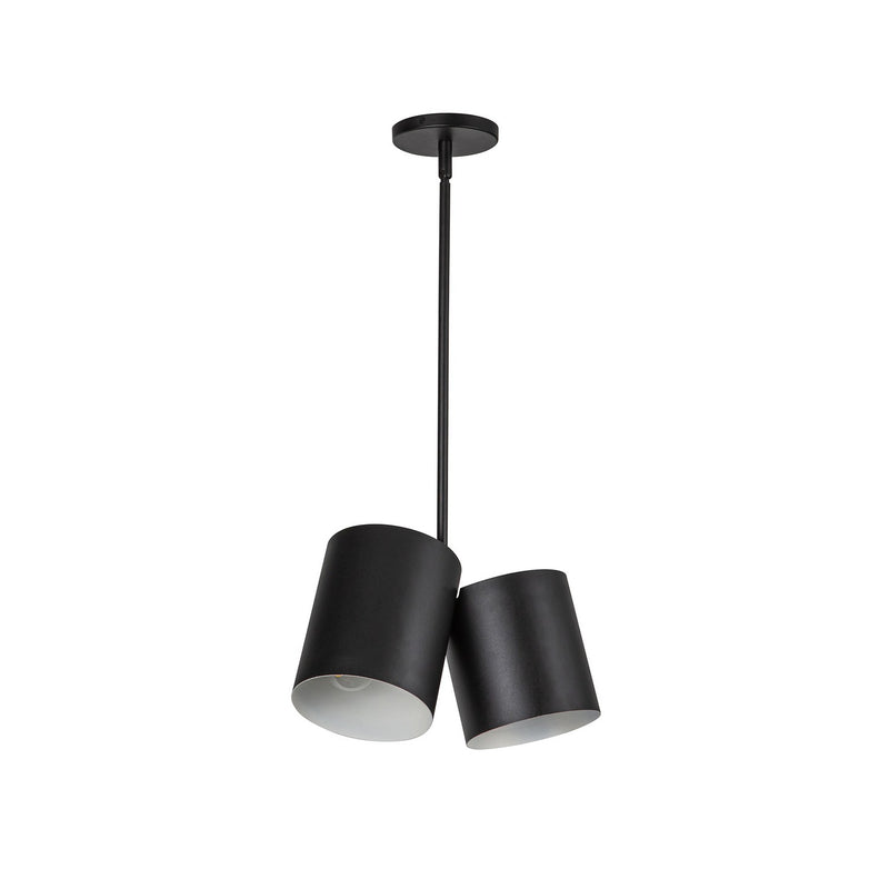 Two Light Pendant<br /><span style="color:#4AB0CE;">Entrega: 4-10 dias en USA</span><br /><span style="color:#4AB0CE;font-size:60%;">PREGUNTE POR ENTREGA EN PANAMA</span><br />Collection: Keiko<br />Finish: Black