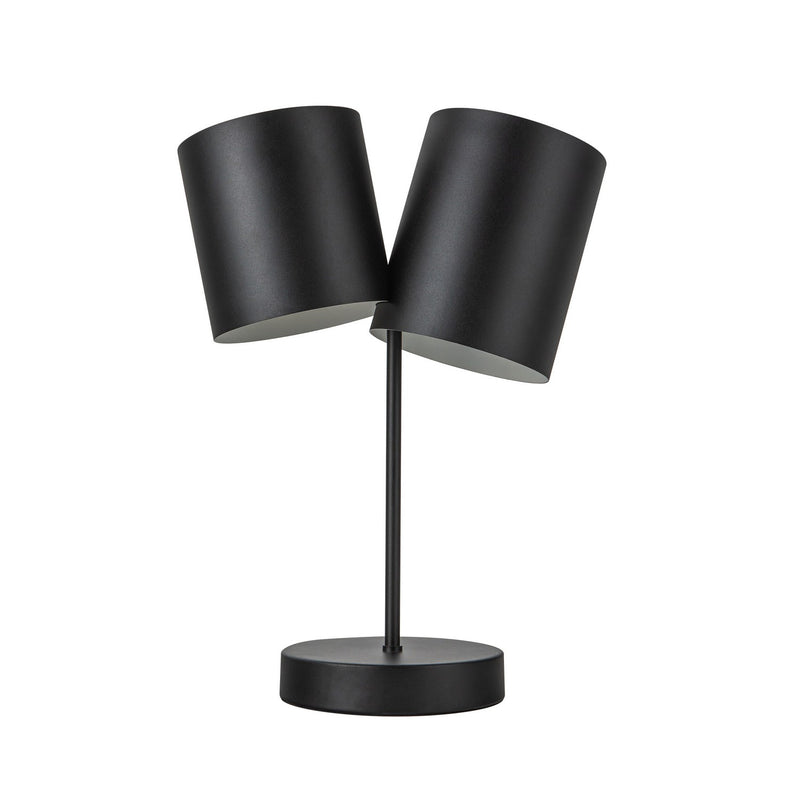 Two Light Table Lamp<br /><span style="color:#4AB0CE;">Entrega: 4-10 dias en USA</span><br /><span style="color:#4AB0CE;font-size:60%;">PREGUNTE POR ENTREGA EN PANAMA</span><br />Collection: Keiko<br />Finish: Black