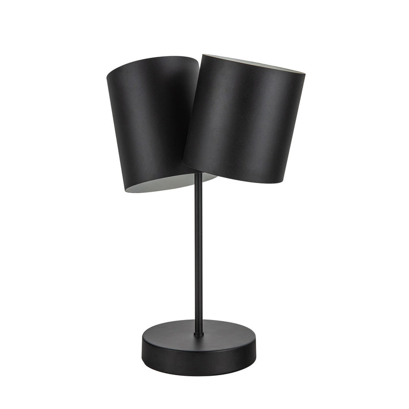 Two Light Table Lamp<br /><span style="color:#4AB0CE;">Entrega: 2-3 semanas en USA</span><br /><span style="color:#4AB0CE;font-size:60%;">PREGUNTE POR ENTREGA EN PANAMA</span><br />Collection: Keiko<br />Finish: Black