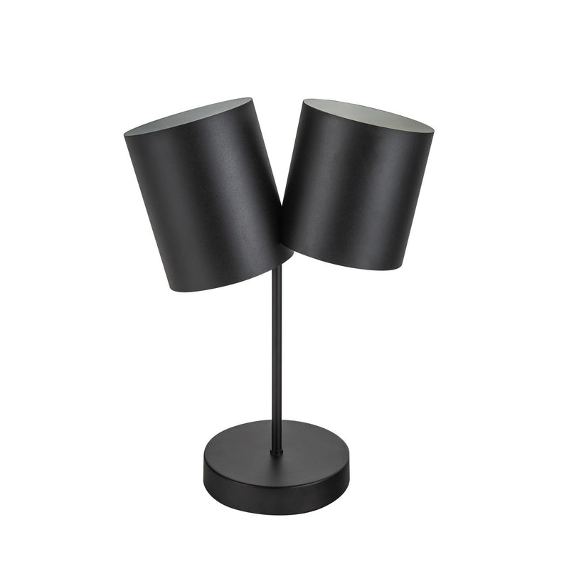 Two Light Table Lamp<br /><span style="color:#4AB0CE;">Entrega: 4-10 dias en USA</span><br /><span style="color:#4AB0CE;font-size:60%;">PREGUNTE POR ENTREGA EN PANAMA</span><br />Collection: Keiko<br />Finish: Black