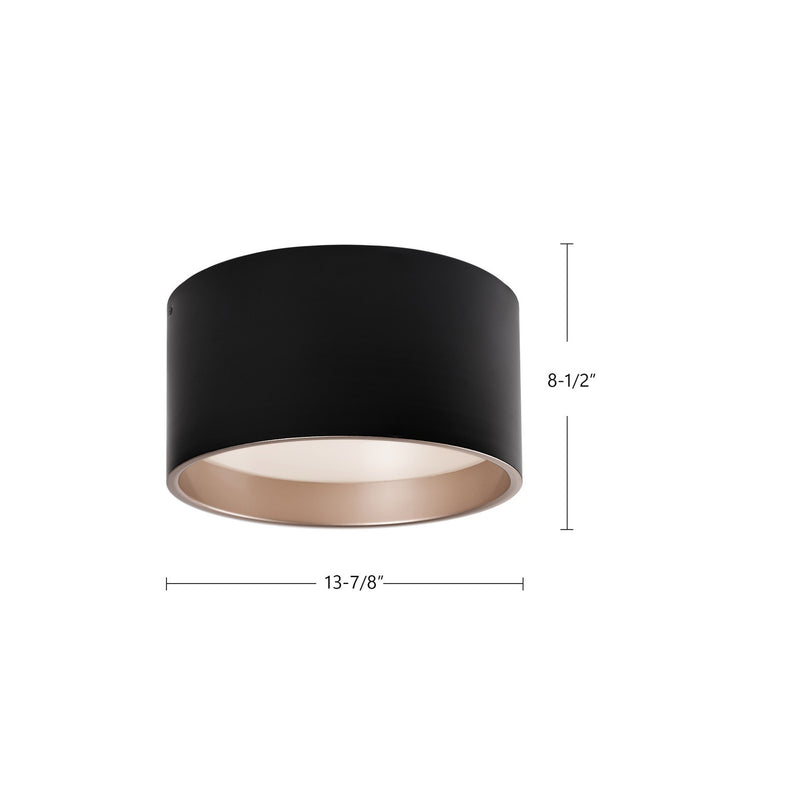 Kuzco Lighting - FM11414-BK-5CCT - LED Flush Mount - Mousinni - Black