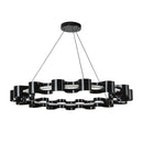 LED Chandelier<br /><span style="color:#4AB0CE;">Entrega: 0-1 semanas en USA</span><br /><span style="color:#4AB0CE;font-size:60%;">PREGUNTE POR ENTREGA EN PANAMA</span><br />Collection: Nami<br />Finish: Gloss Black