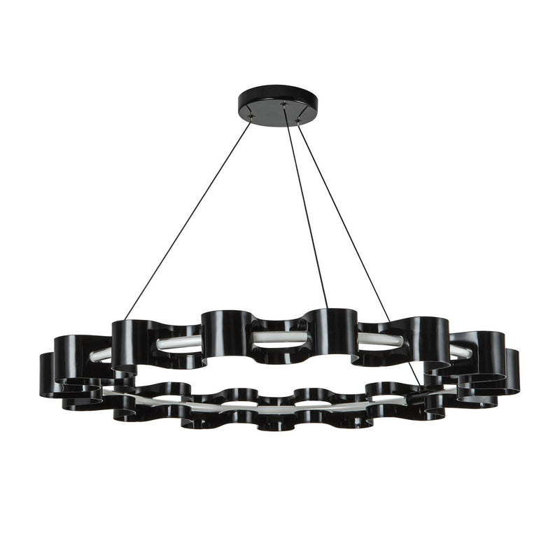LED Chandelier<br /><span style="color:#4AB0CE;">Entrega: 0-1 semanas en USA</span><br /><span style="color:#4AB0CE;font-size:60%;">PREGUNTE POR ENTREGA EN PANAMA</span><br />Collection: Nami<br />Finish: Gloss Black