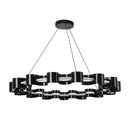 LED Chandelier<br /><span style="color:#4AB0CE;">Entrega: 4-10 dias en USA</span><br /><span style="color:#4AB0CE;font-size:60%;">PREGUNTE POR ENTREGA EN PANAMA</span><br />Collection: Nami<br />Finish: Glossy Black