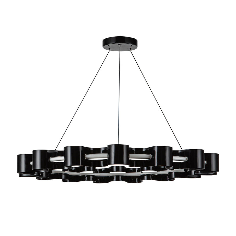 LED Chandelier<br /><span style="color:#4AB0CE;">Entrega: 0-1 semanas en USA</span><br /><span style="color:#4AB0CE;font-size:60%;">PREGUNTE POR ENTREGA EN PANAMA</span><br />Collection: Nami<br />Finish: Gloss Black