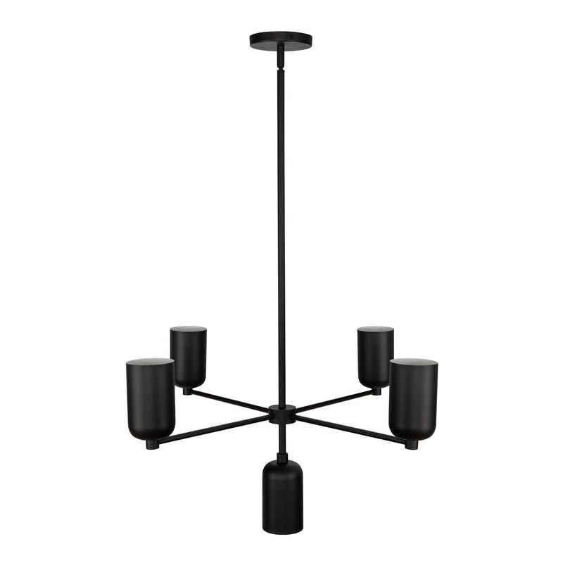 Five Light Chandelier<br /><span style="color:#4AB0CE;">Entrega: 4-10 dias en USA</span><br /><span style="color:#4AB0CE;font-size:60%;">PREGUNTE POR ENTREGA EN PANAMA</span><br />Collection: Nola<br />Finish: Black