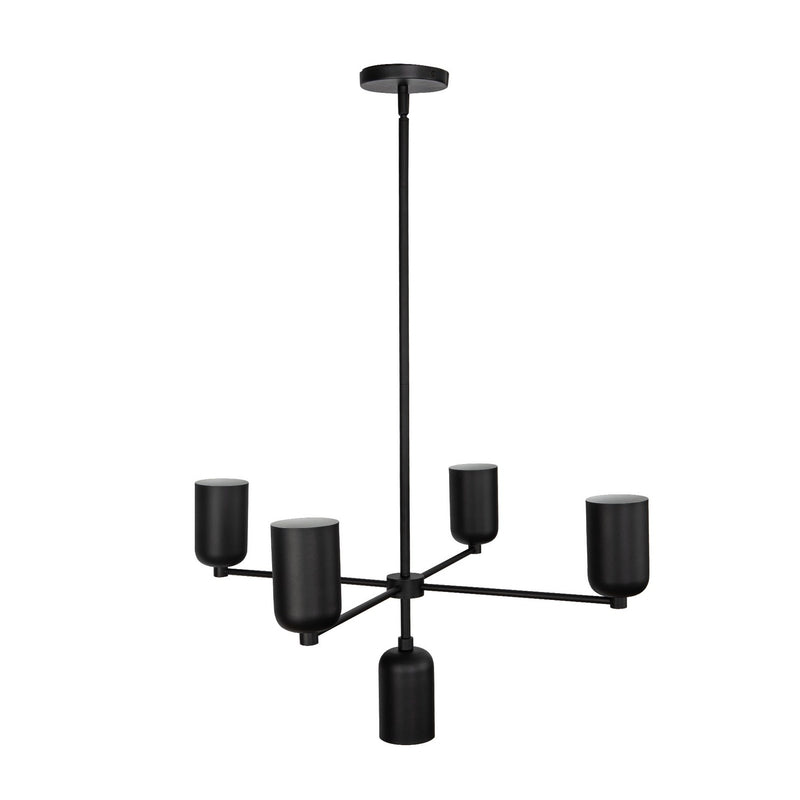 Five Light Chandelier<br /><span style="color:#4AB0CE;">Entrega: 4-10 dias en USA</span><br /><span style="color:#4AB0CE;font-size:60%;">PREGUNTE POR ENTREGA EN PANAMA</span><br />Collection: Nola<br />Finish: Black