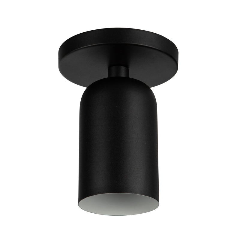 One Light Semi-Flush Mount<br /><span style="color:#4AB0CE;">Entrega: 1-2 semanas en USA</span><br /><span style="color:#4AB0CE;font-size:60%;">PREGUNTE POR ENTREGA EN PANAMA</span><br />Collection: Nola<br />Finish: Black