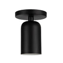 One Light Semi-Flush Mount<br /><span style="color:#4AB0CE;">Entrega: 4-10 dias en USA</span><br /><span style="color:#4AB0CE;font-size:60%;">PREGUNTE POR ENTREGA EN PANAMA</span><br />Collection: Nola<br />Finish: Black