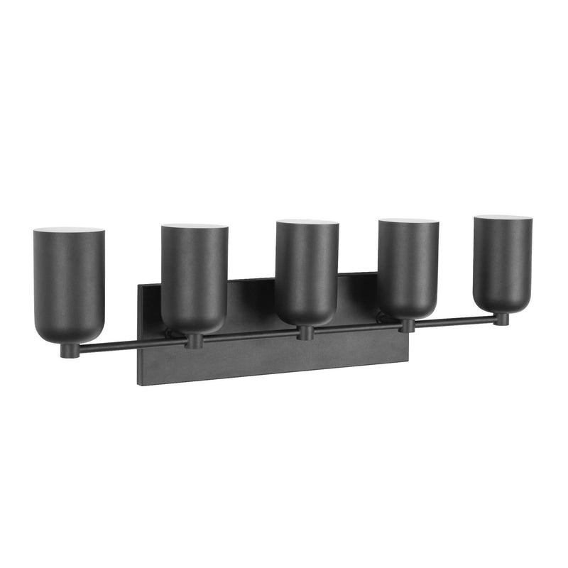 Five Light Vanity<br /><span style="color:#4AB0CE;">Entrega: 4-10 dias en USA</span><br /><span style="color:#4AB0CE;font-size:60%;">PREGUNTE POR ENTREGA EN PANAMA</span><br />Collection: Nola<br />Finish: Black