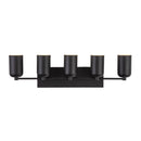 Five Light Vanity<br /><span style="color:#4AB0CE;">Entrega: 4-10 dias en USA</span><br /><span style="color:#4AB0CE;font-size:60%;">PREGUNTE POR ENTREGA EN PANAMA</span><br />Collection: Nola<br />Finish: Black