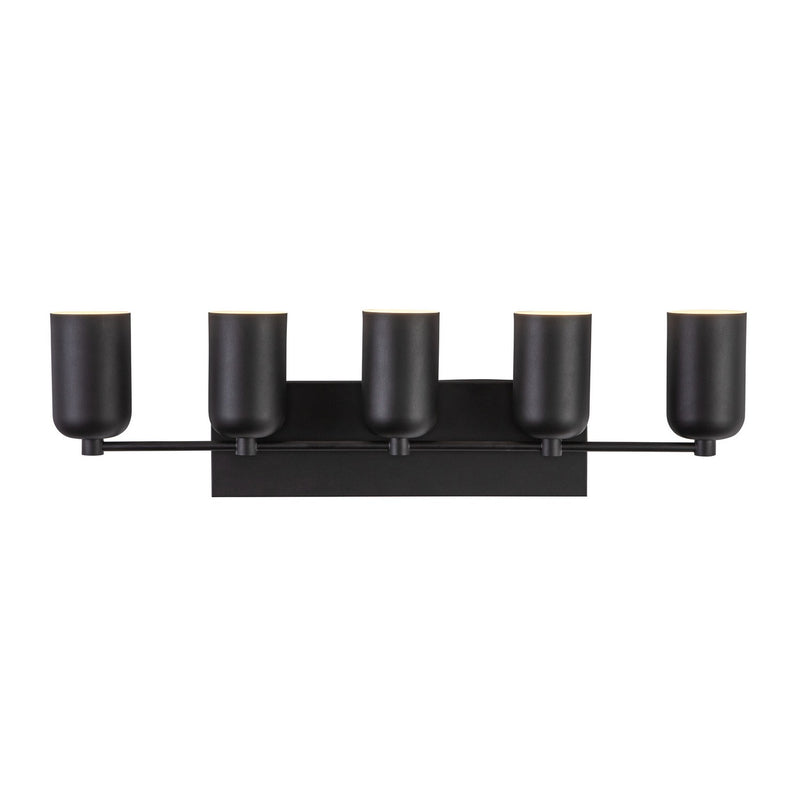 Five Light Vanity<br /><span style="color:#4AB0CE;">Entrega: 4-10 dias en USA</span><br /><span style="color:#4AB0CE;font-size:60%;">PREGUNTE POR ENTREGA EN PANAMA</span><br />Collection: Nola<br />Finish: Black
