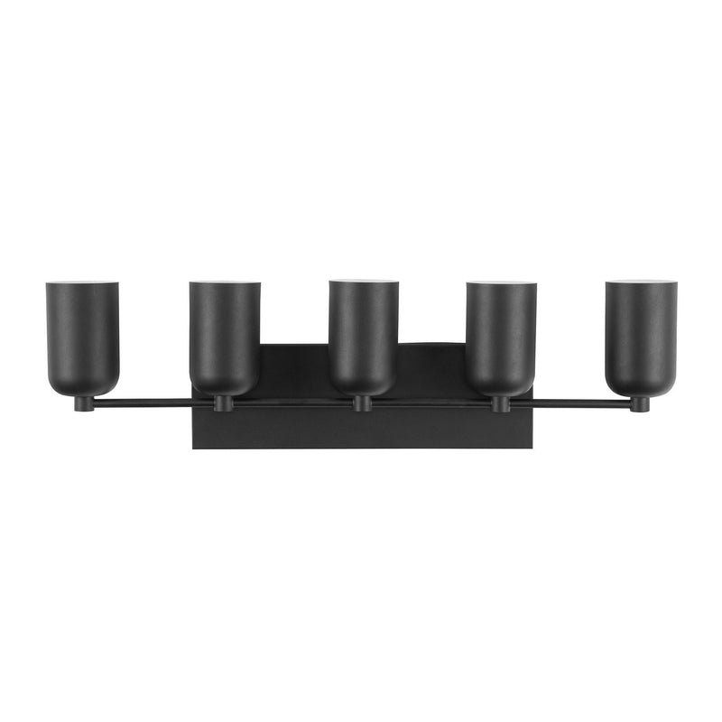 Five Light Vanity<br /><span style="color:#4AB0CE;">Entrega: 4-10 dias en USA</span><br /><span style="color:#4AB0CE;font-size:60%;">PREGUNTE POR ENTREGA EN PANAMA</span><br />Collection: Nola<br />Finish: Black