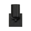 One Light Wall Sconce<br /><span style="color:#4AB0CE;">Entrega: 4-10 dias en USA</span><br /><span style="color:#4AB0CE;font-size:60%;">PREGUNTE POR ENTREGA EN PANAMA</span><br />Collection: Nola<br />Finish: Black