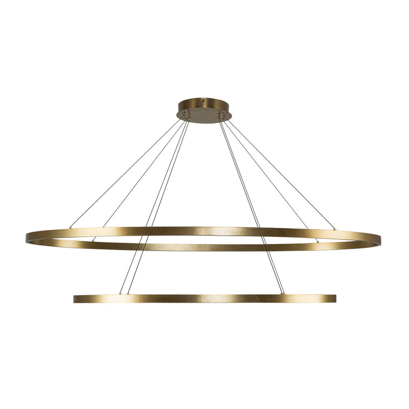 LED Chandelier<br /><span style="color:#4AB0CE;">Entrega: 4-10 dias en USA</span><br /><span style="color:#4AB0CE;font-size:60%;">PREGUNTE POR ENTREGA EN PANAMA</span><br />Collection: Ovale<br />Finish: Brushed Gold