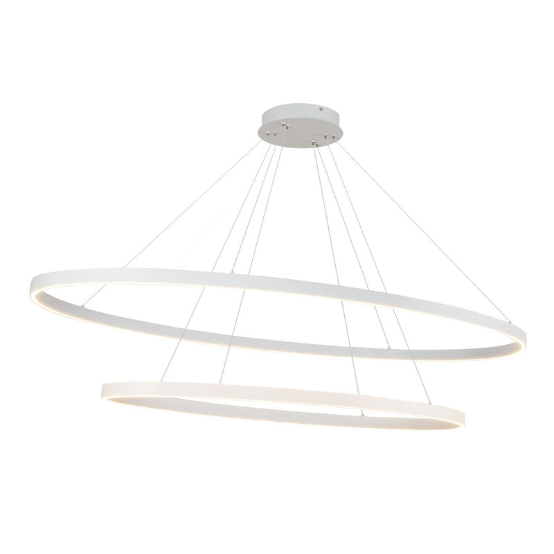 LED Chandelier<br /><span style="color:#4AB0CE;">Entrega: 4-10 dias en USA</span><br /><span style="color:#4AB0CE;font-size:60%;">PREGUNTE POR ENTREGA EN PANAMA</span><br />Collection: Ovale<br />Finish: White