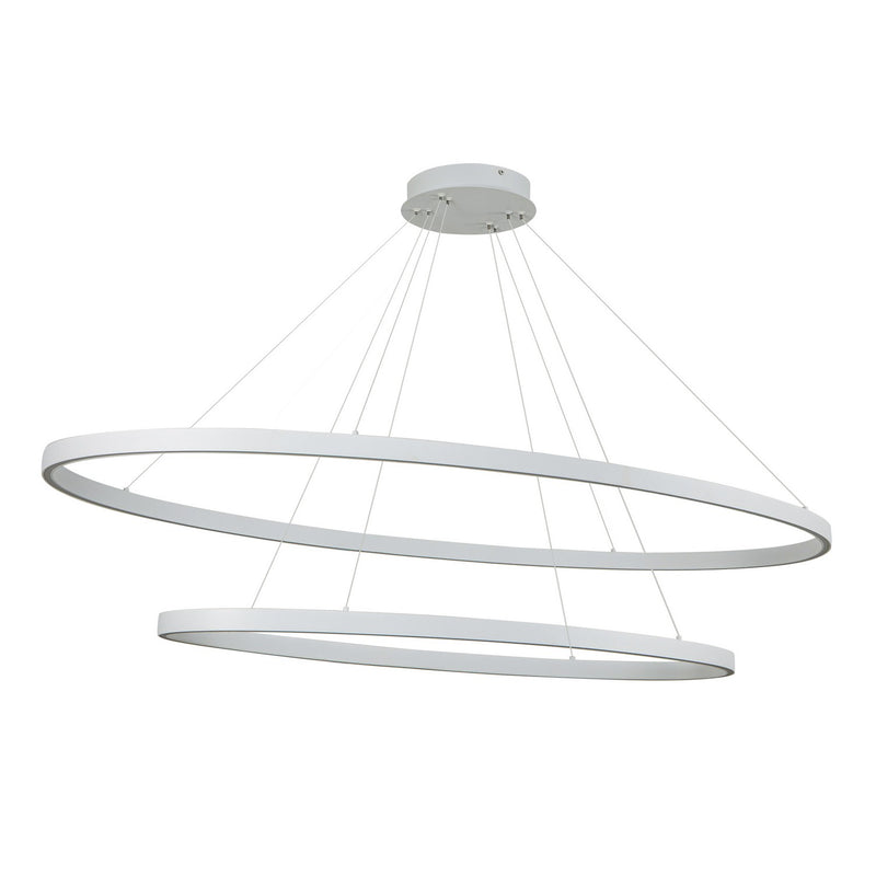 LED Chandelier<br /><span style="color:#4AB0CE;">Entrega: 4-10 dias en USA</span><br /><span style="color:#4AB0CE;font-size:60%;">PREGUNTE POR ENTREGA EN PANAMA</span><br />Collection: Ovale<br />Finish: White