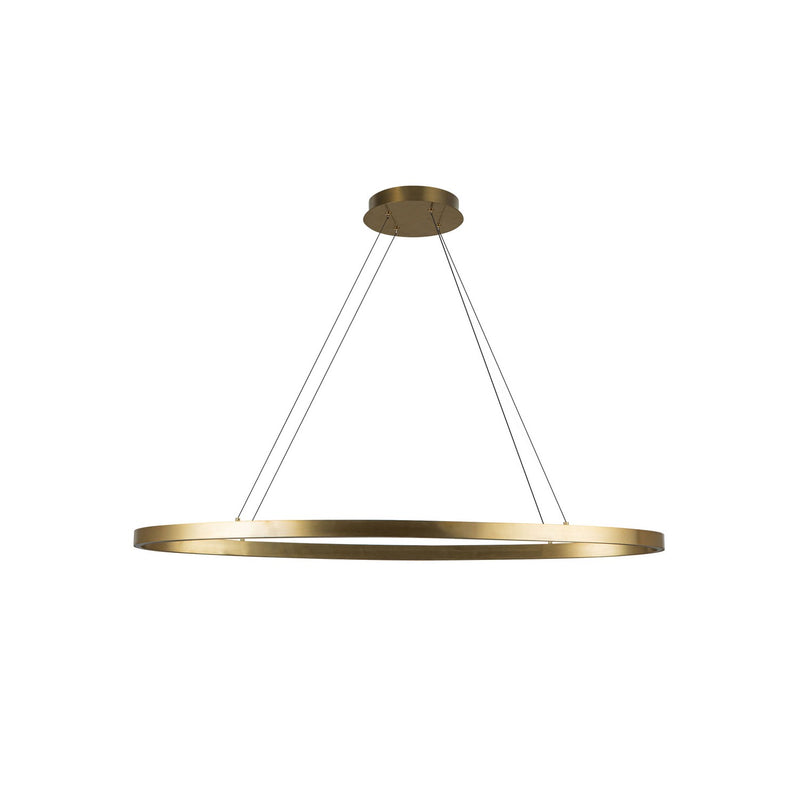 LED Linear Pendant<br /><span style="color:#4AB0CE;">Entrega: 4-10 dias en USA</span><br /><span style="color:#4AB0CE;font-size:60%;">PREGUNTE POR ENTREGA EN PANAMA</span><br />Collection: Ovale<br />Finish: Brushed Gold