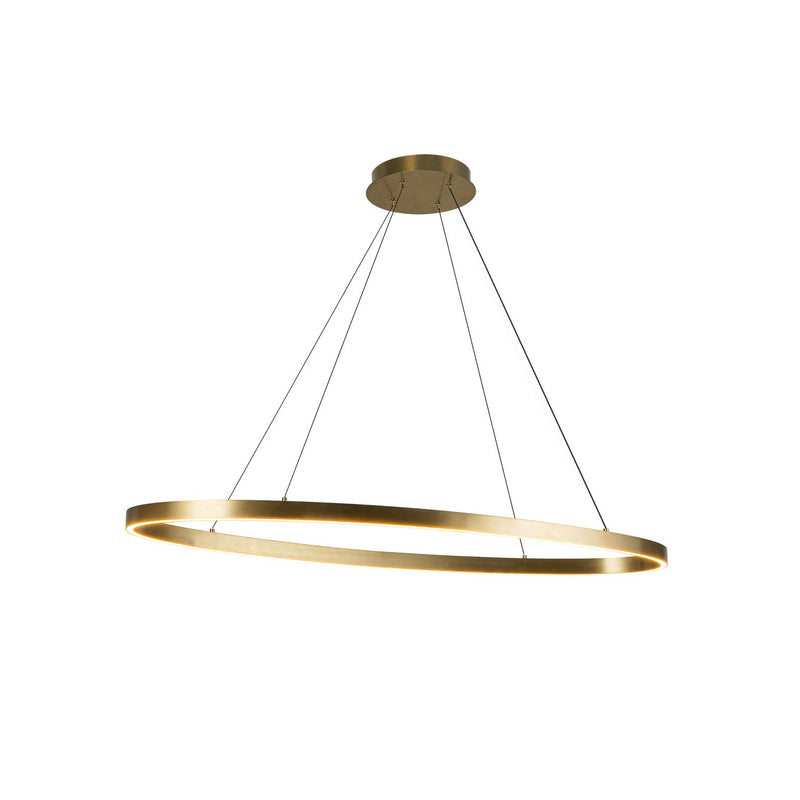 LED Linear Pendant<br /><span style="color:#4AB0CE;">Entrega: 4-10 dias en USA</span><br /><span style="color:#4AB0CE;font-size:60%;">PREGUNTE POR ENTREGA EN PANAMA</span><br />Collection: Ovale<br />Finish: Brushed Gold