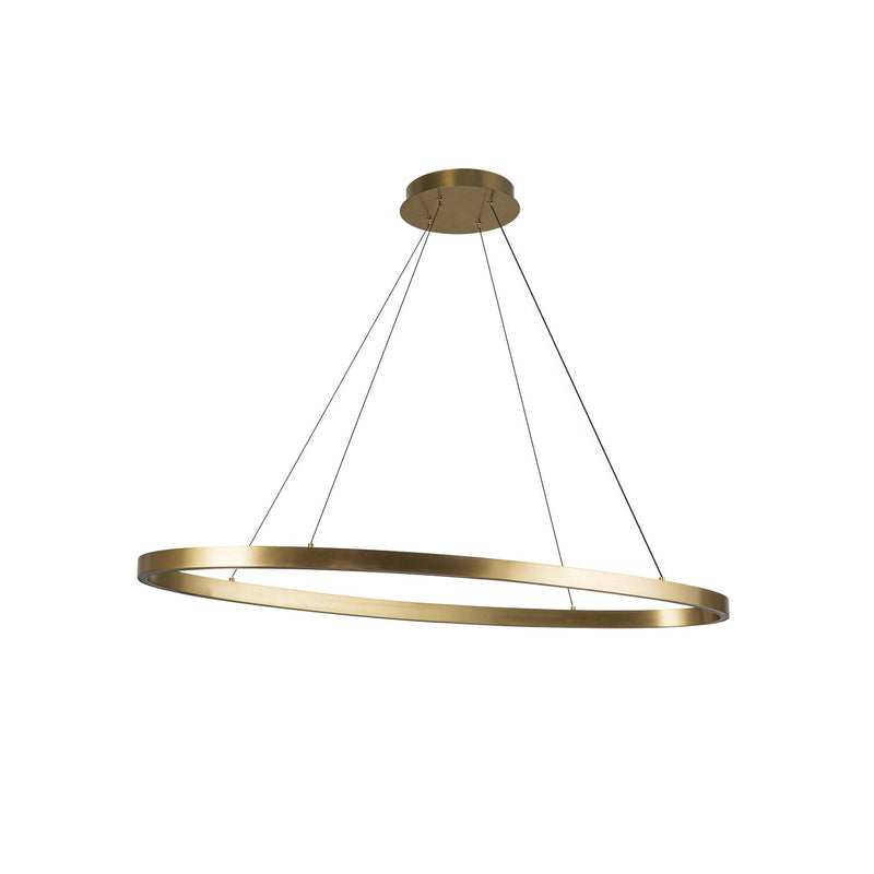 LED Linear Pendant<br /><span style="color:#4AB0CE;">Entrega: 4-10 dias en USA</span><br /><span style="color:#4AB0CE;font-size:60%;">PREGUNTE POR ENTREGA EN PANAMA</span><br />Collection: Ovale<br />Finish: Brushed Gold