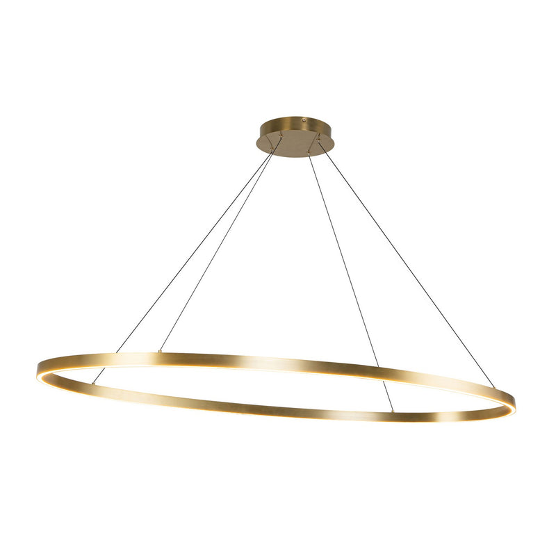 LED Linear Pendant<br /><span style="color:#4AB0CE;">Entrega: 4-10 dias en USA</span><br /><span style="color:#4AB0CE;font-size:60%;">PREGUNTE POR ENTREGA EN PANAMA</span><br />Collection: Ovale<br />Finish: Brushed Gold