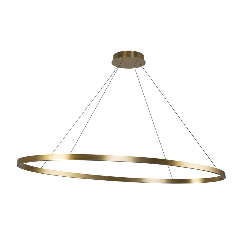LED Linear Pendant<br /><span style="color:#4AB0CE;">Entrega: 4-10 dias en USA</span><br /><span style="color:#4AB0CE;font-size:60%;">PREGUNTE POR ENTREGA EN PANAMA</span><br />Collection: Ovale<br />Finish: Brushed Gold