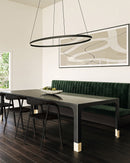 LED Linear Pendant<br /><span style="color:#4AB0CE;">Entrega: 4-10 dias en USA</span><br /><span style="color:#4AB0CE;font-size:60%;">PREGUNTE POR ENTREGA EN PANAMA</span><br />Collection: Ovale<br />Finish: Black