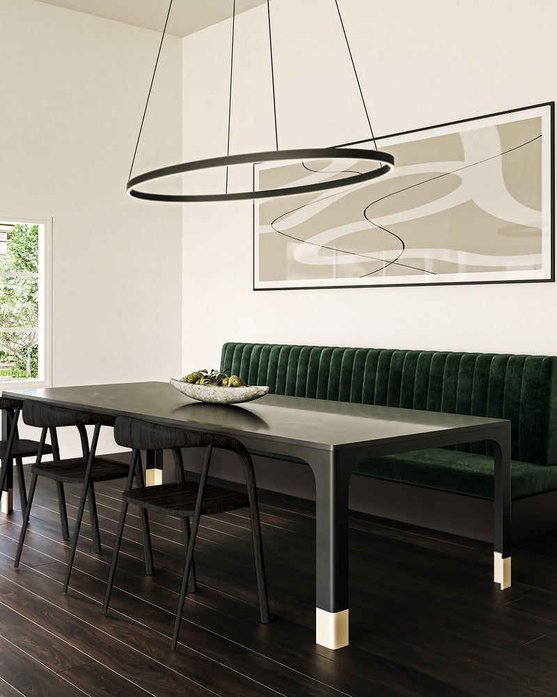LED Linear Pendant<br /><span style="color:#4AB0CE;">Entrega: 4-10 dias en USA</span><br /><span style="color:#4AB0CE;font-size:60%;">PREGUNTE POR ENTREGA EN PANAMA</span><br />Collection: Ovale<br />Finish: Black