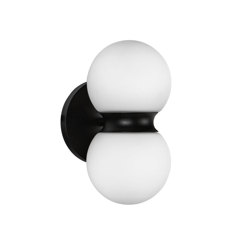 LED Exterior Wall Mount<br /><span style="color:#4AB0CE;">Entrega: 1-2 semanas en USA</span><br /><span style="color:#4AB0CE;font-size:60%;">PREGUNTE POR ENTREGA EN PANAMA</span><br />Collection: Peri<br />Finish: Black/Opal Glass