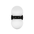 LED Exterior Wall Mount<br /><span style="color:#4AB0CE;">Entrega: 4-10 dias en USA</span><br /><span style="color:#4AB0CE;font-size:60%;">PREGUNTE POR ENTREGA EN PANAMA</span><br />Collection: Peri<br />Finish: Black/Opal Glass