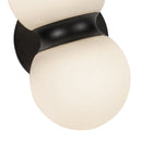 LED Exterior Wall Mount<br /><span style="color:#4AB0CE;">Entrega: 4-10 dias en USA</span><br /><span style="color:#4AB0CE;font-size:60%;">PREGUNTE POR ENTREGA EN PANAMA</span><br />Collection: Peri<br />Finish: Black/Opal Glass